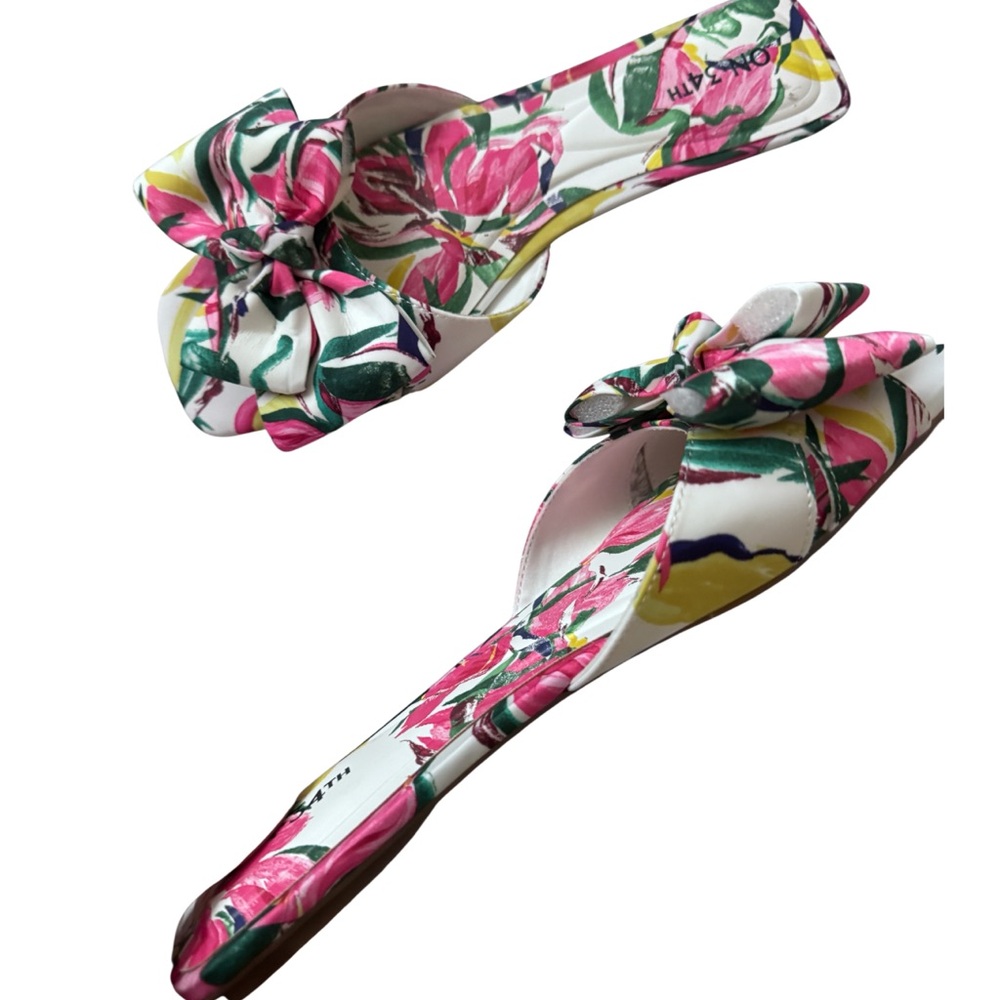 Pink and Green Floral Sandals - Picture 3 of 5